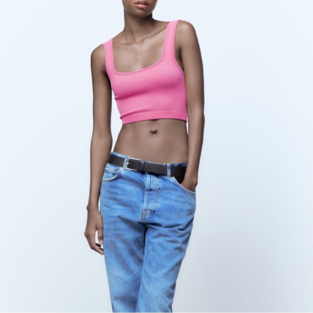Zara Seamless Crop Tank Top - M/L - BNWT